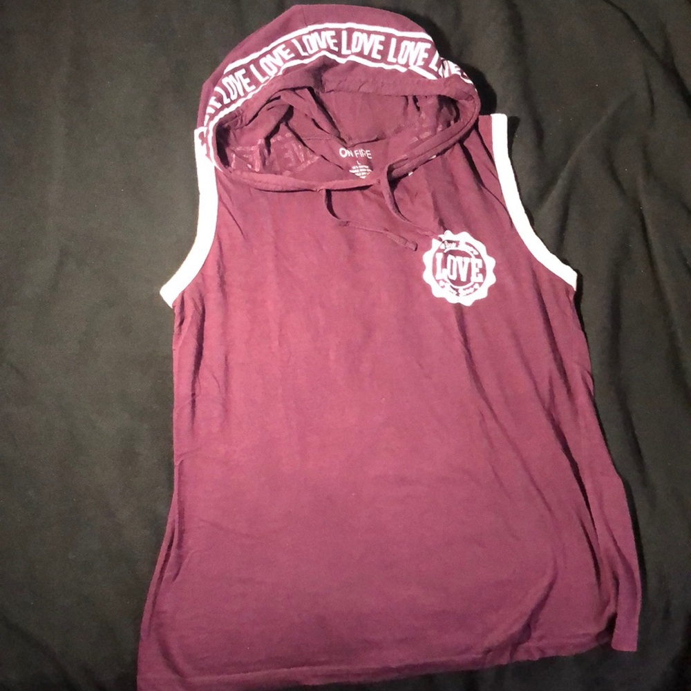 Sleeveless Love Hoodie